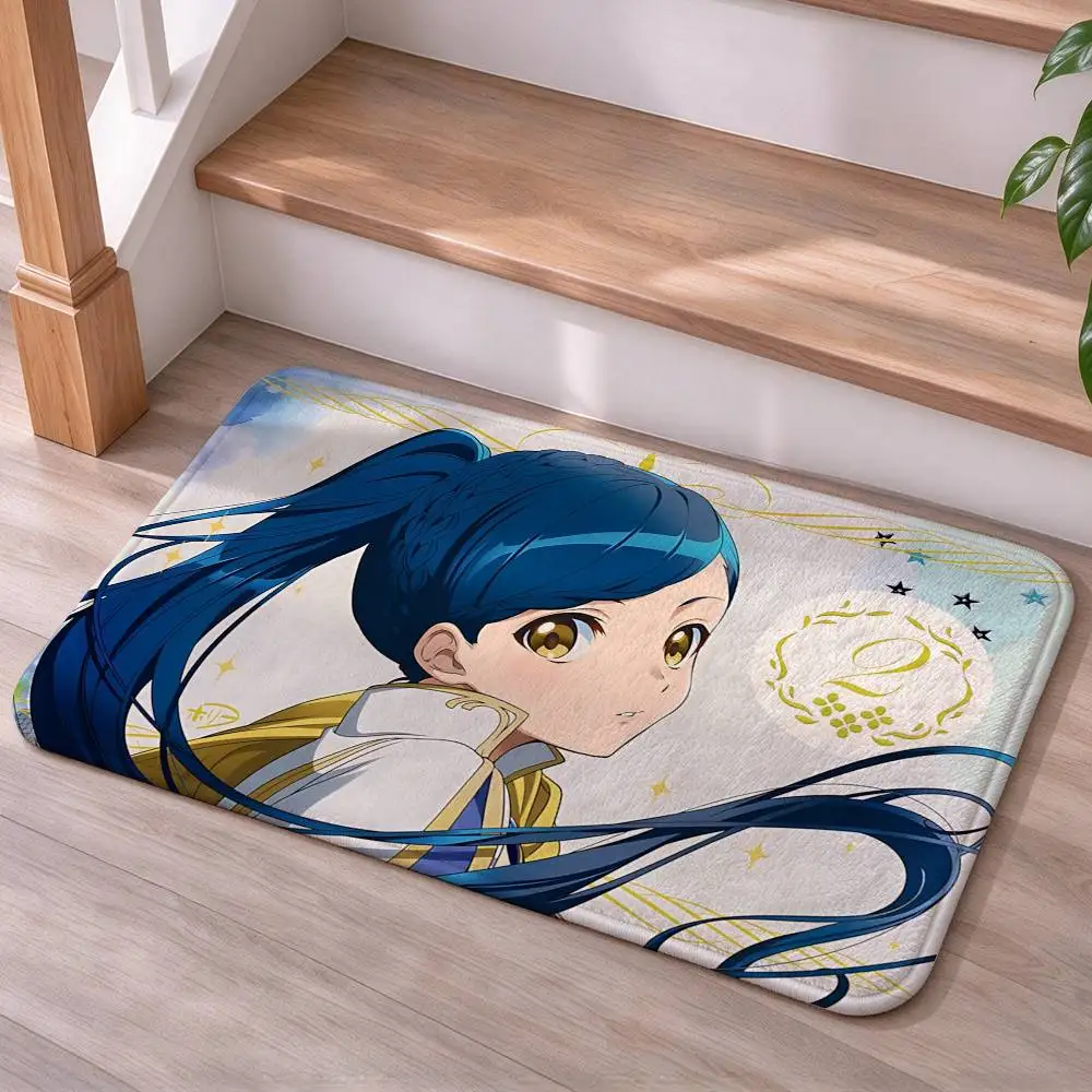 M-Myne A-Ascendance of a Bookworm Short Plush Non-Slip Floor Mat, Easy to Clean, for Bathroom Door & Bedroom Door