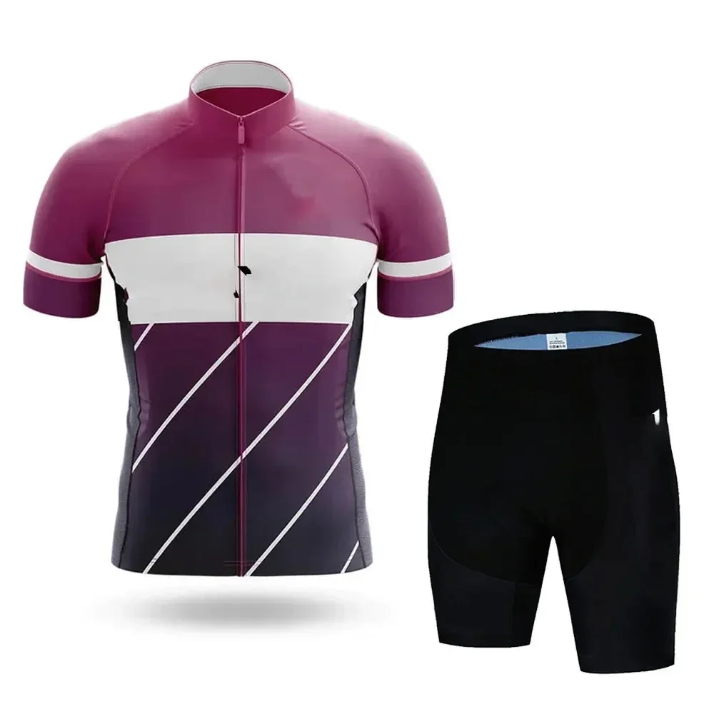 Cycling Jersey Set Men\'s Cycling Set 2024 Summer Outdoor Sport Bicycle Wear Clothing Breathable Bike Clothes MTB Cycling