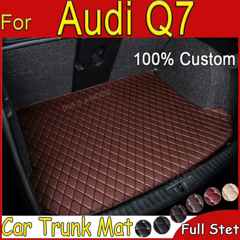 

Коврик для багажника автомобиля для Audi Q7 4L 5-Seat 2006-2015 07 08 09 10 11 12 13 14, пользовательские автомобильные аксессуары, украшение интерьера автомобиля