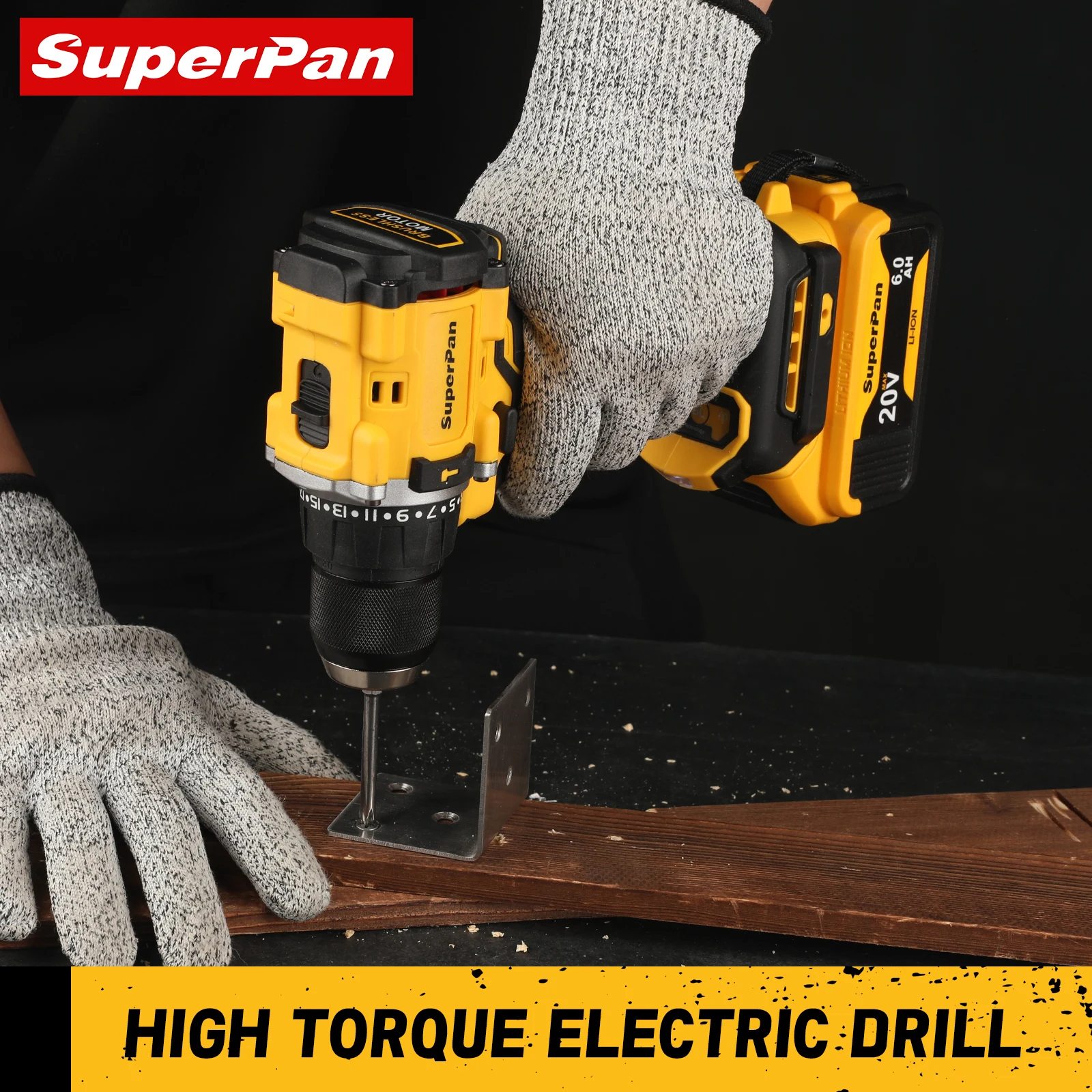 طقم مثقاب بدون فرشاة 20 فولت للإصلاح الاحترافي لحفر متعدد الوظائف لدبابيس بطارية ديوالت 18 فولت