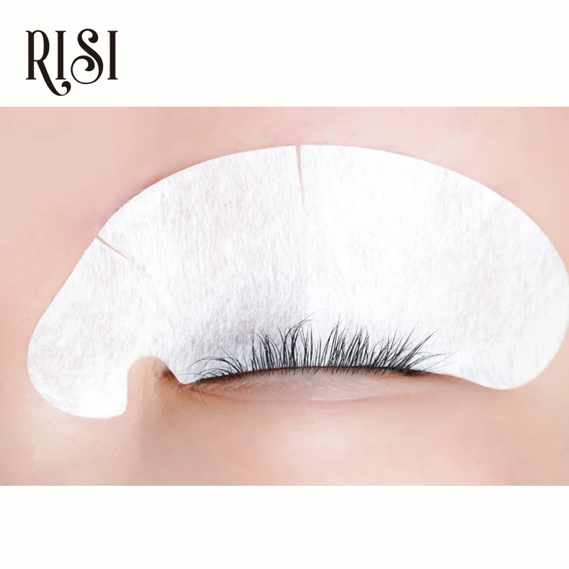 RISI 100Bag Eyelash Extension Paper Patches Grafted Eye Stickers 16 Color Eyelash Under Eye Pads Eye Paper Patches Tips Sticker