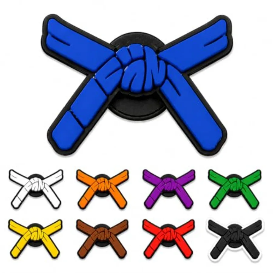 

Taekwondo belt color shoe charm - Choose 1 belt color