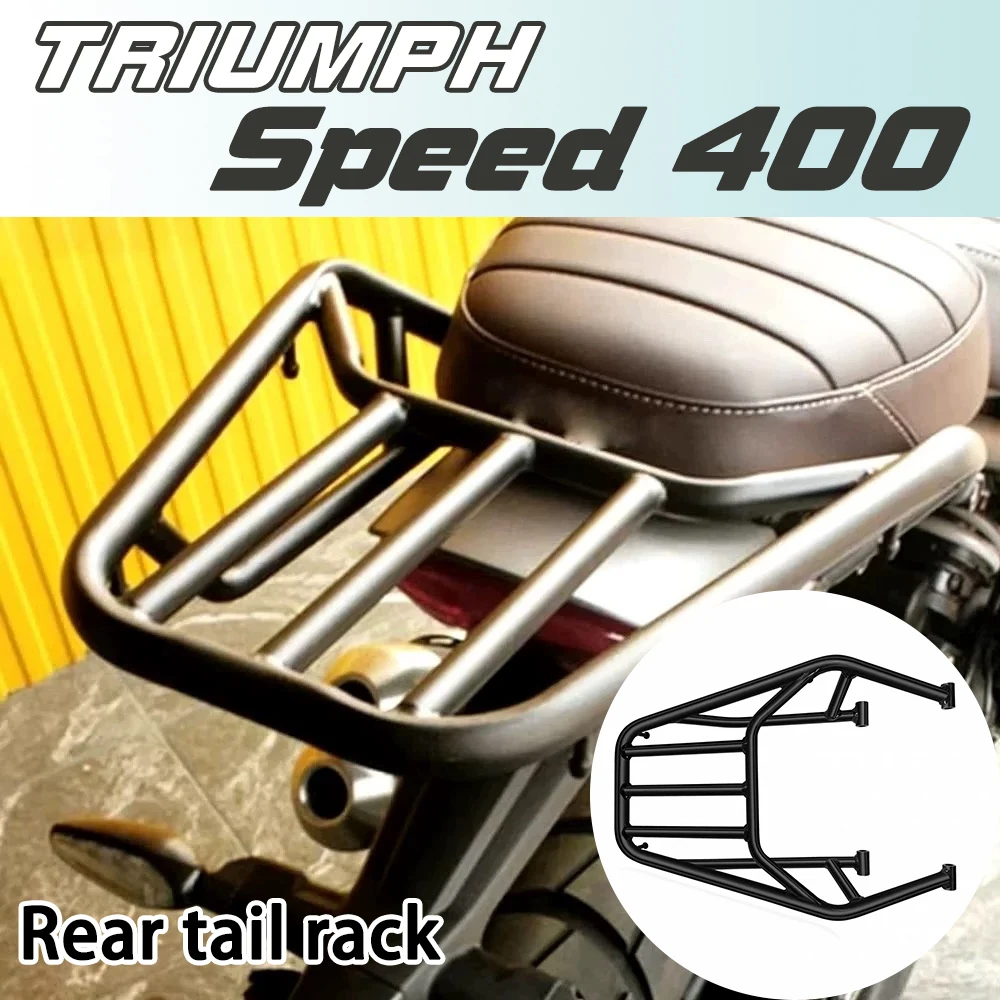 

Совместим с модификациями Triumph Scrambler400 и Speed400: задний багажник, крепление для кофра, крепление для задней сумки, задний багажный бокс.