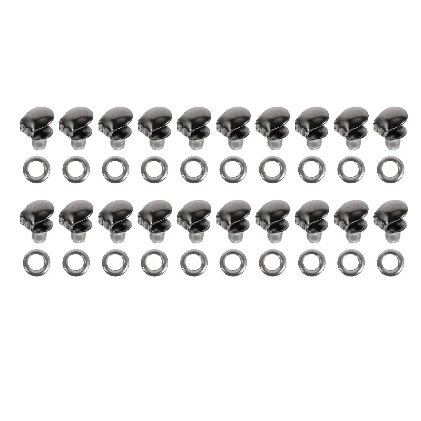 

20 Pcs Shoelace Buckle Clasp Decorative Hooks Boots Accessories Brass Buttons Shoestring DIY Fixing