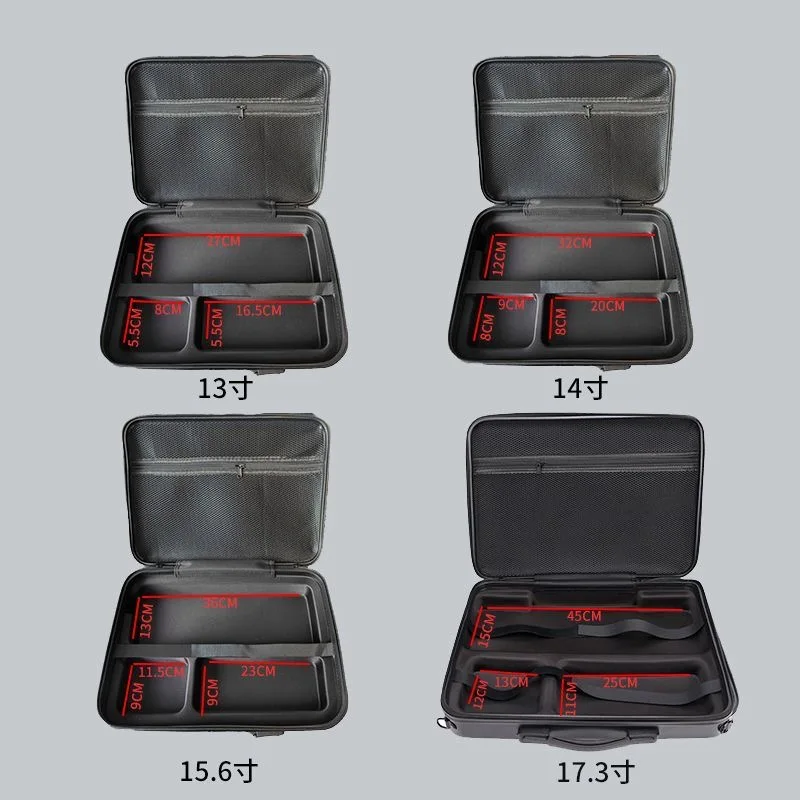 Hard-shell laptop bag, hand-held single-shoulder laptop bag, large capacity, anti-fall and anti-pressure inner bag