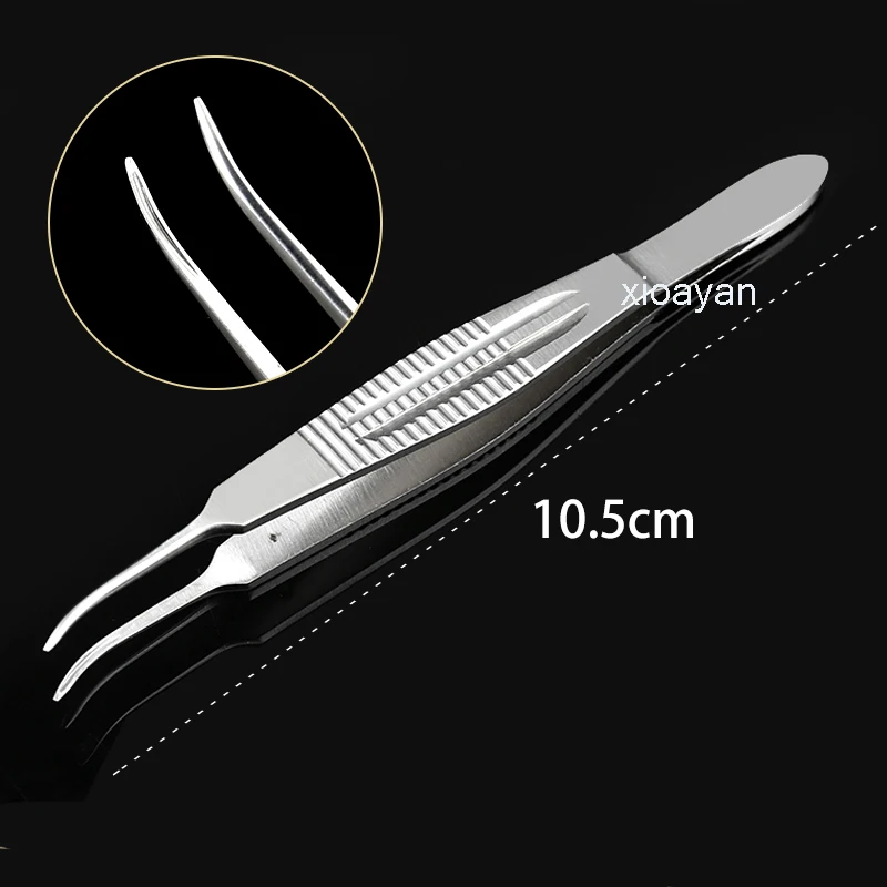 Hair transplant extraction tweezers with horizontal stripes Plucking tweezers Eyebrow extraction Tweezers tool Hair follicle ext