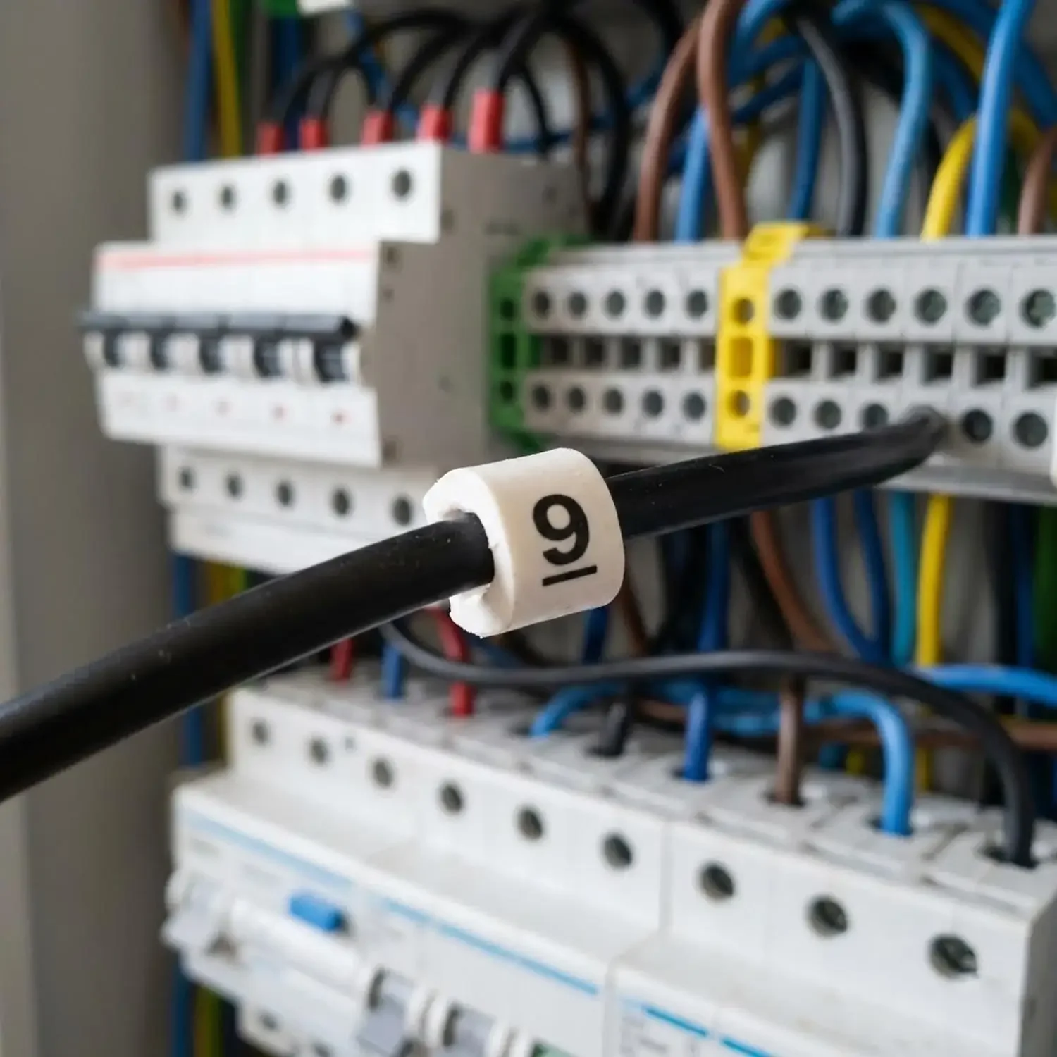 500 Stück Kabelmarkierer EC-0 EC-1 Markierungsnummern 0 bis 9, farbig, 2,5 mm² Isolierung, PVC-Kabelmarkierer, Kabelmarkierungs-Etiketten – Detail 6