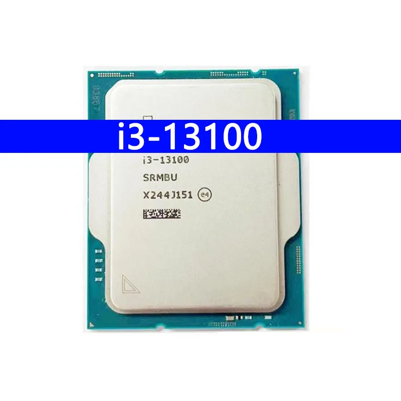 i3-13100 CPU 10nm 4 Cores 8 Threads 12MB 60W 13th Generation Processor LGA1700 for H770 B660 Motherboard i3 13100