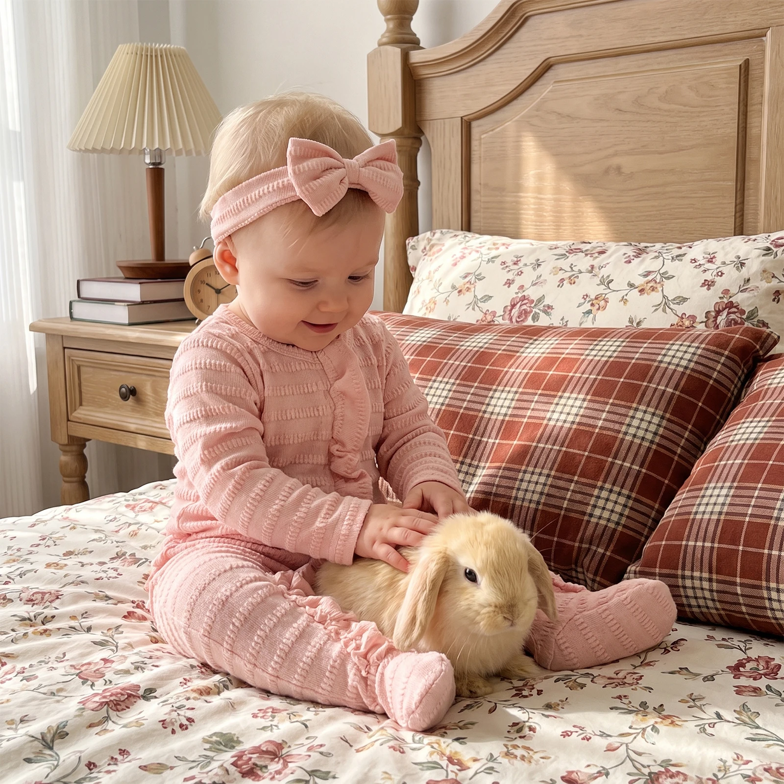 Jacquard Ruffle Baby Set 4
