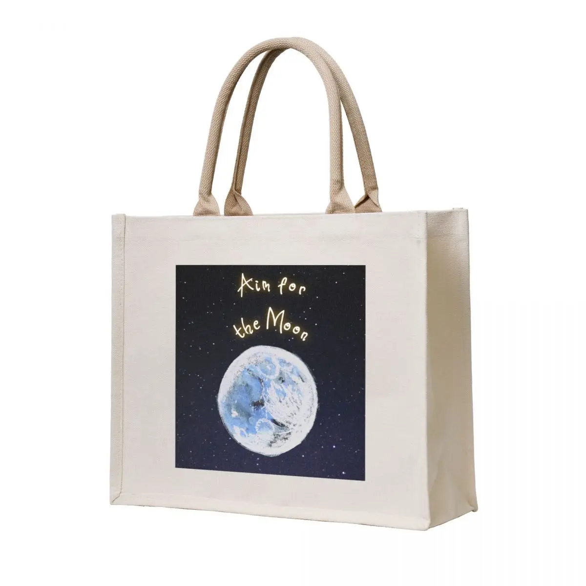 

Aim for the Moon Tote Bag Canvas bag for women shopping trolley bag shopper woman