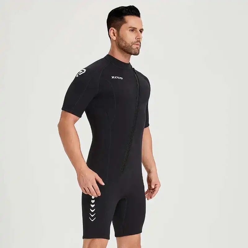 3mm Diving Suit Men\'s and Women\'s Short Sleeved Shorts Diving Suit Thickened Warm and Cold Resistant Surfing Suit