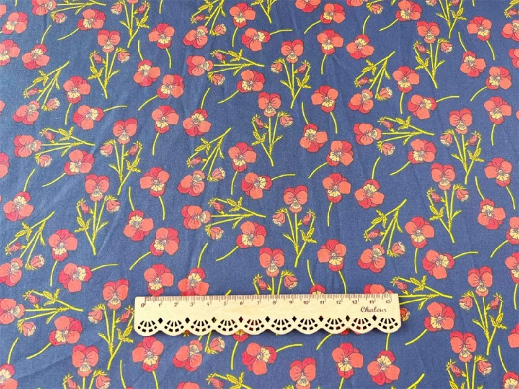 160x50cm Plant Flower Series Cotton Twill Printed Cloth Bedding Handmade Tablecloth Decorative Clothes Fabric