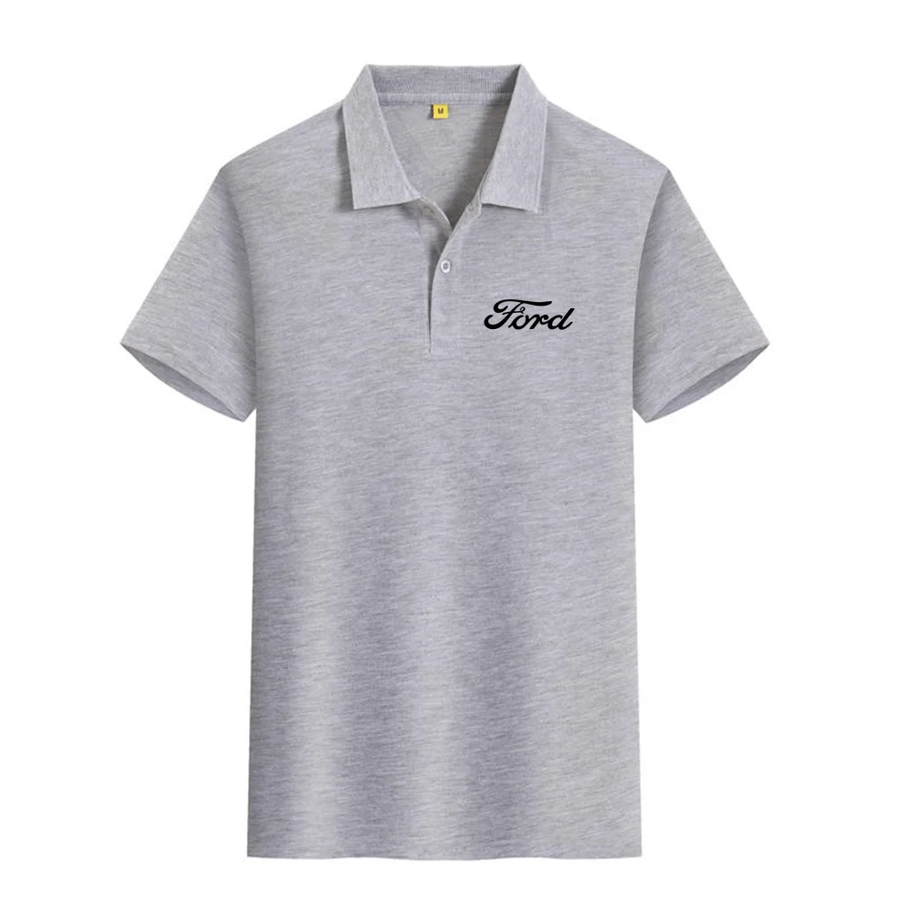 New Ford Summer Work Suit Customized 4S Shop Short sleeved T-shirt Work Suit Polo Shirt Flip Collar Top