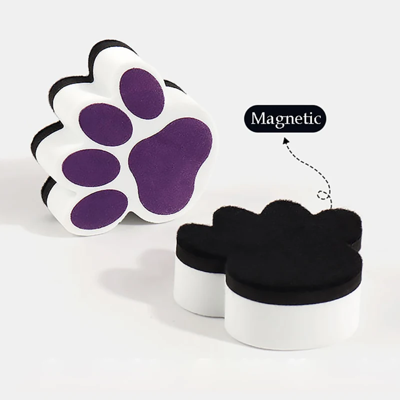 Cartoon Dog Footprints Magnetic Eraser for WhiteBoard Dry Eraser Basketball Football Star