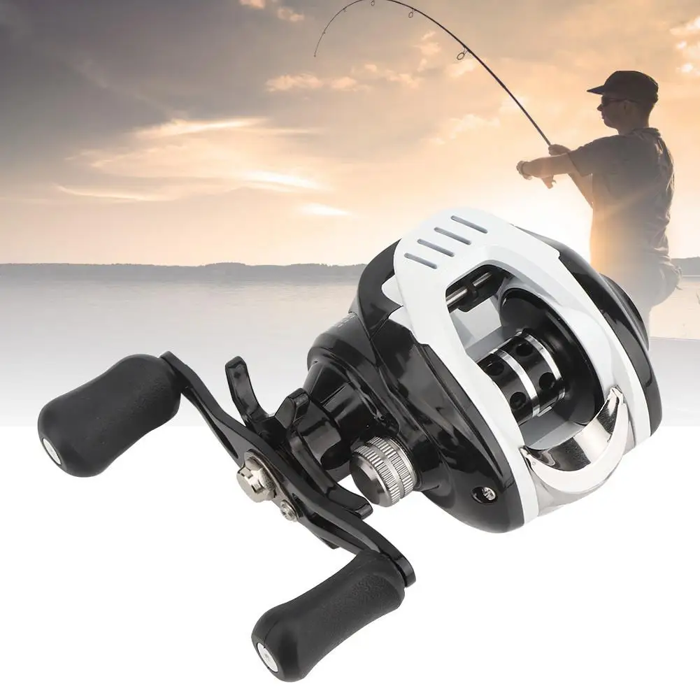 Low-Profile 18 Shaft Centrifugal Magnetic Double Brake Fishing Reel - Anti-Explosive Raft Lure Reel