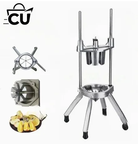 4/6/8/12-Section Commercial Easy Wedger Stainless Steel Blade Fruit Lime Slicer, Lemon Cutter 4/6/8/12 Wedges for Bar Restaurant