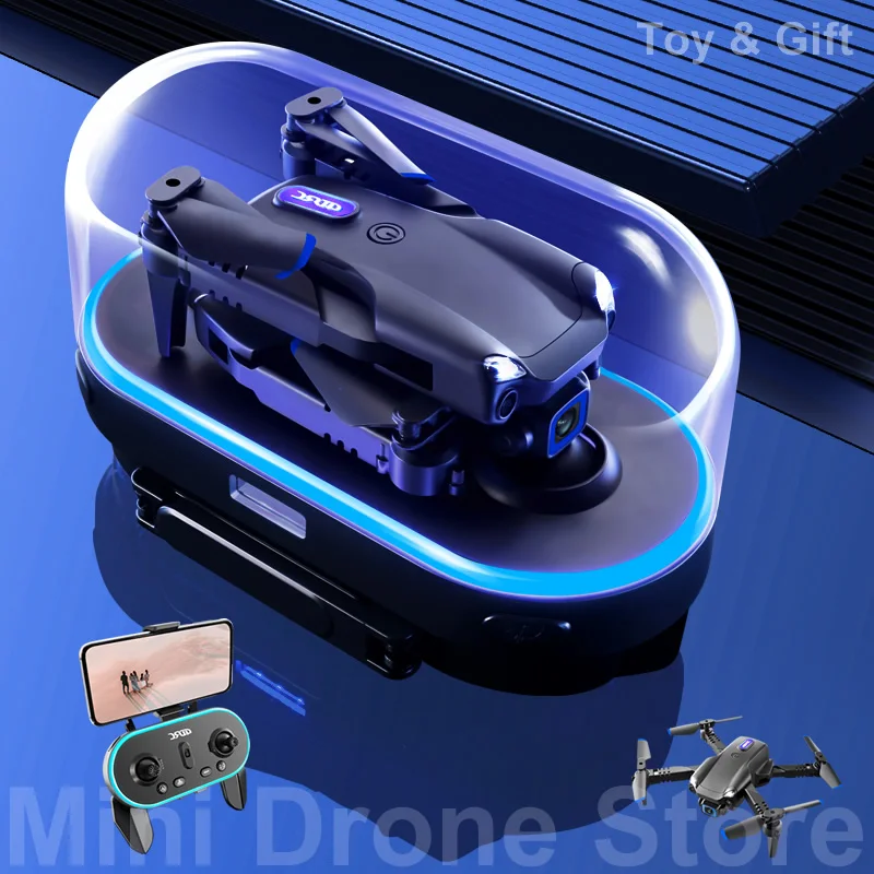 V20 RC Helicopters ELF Toy WIFI FPV Mini Drone 4K HD Aerial Photography With Camera Free Return Integrated Storage Design Gifts