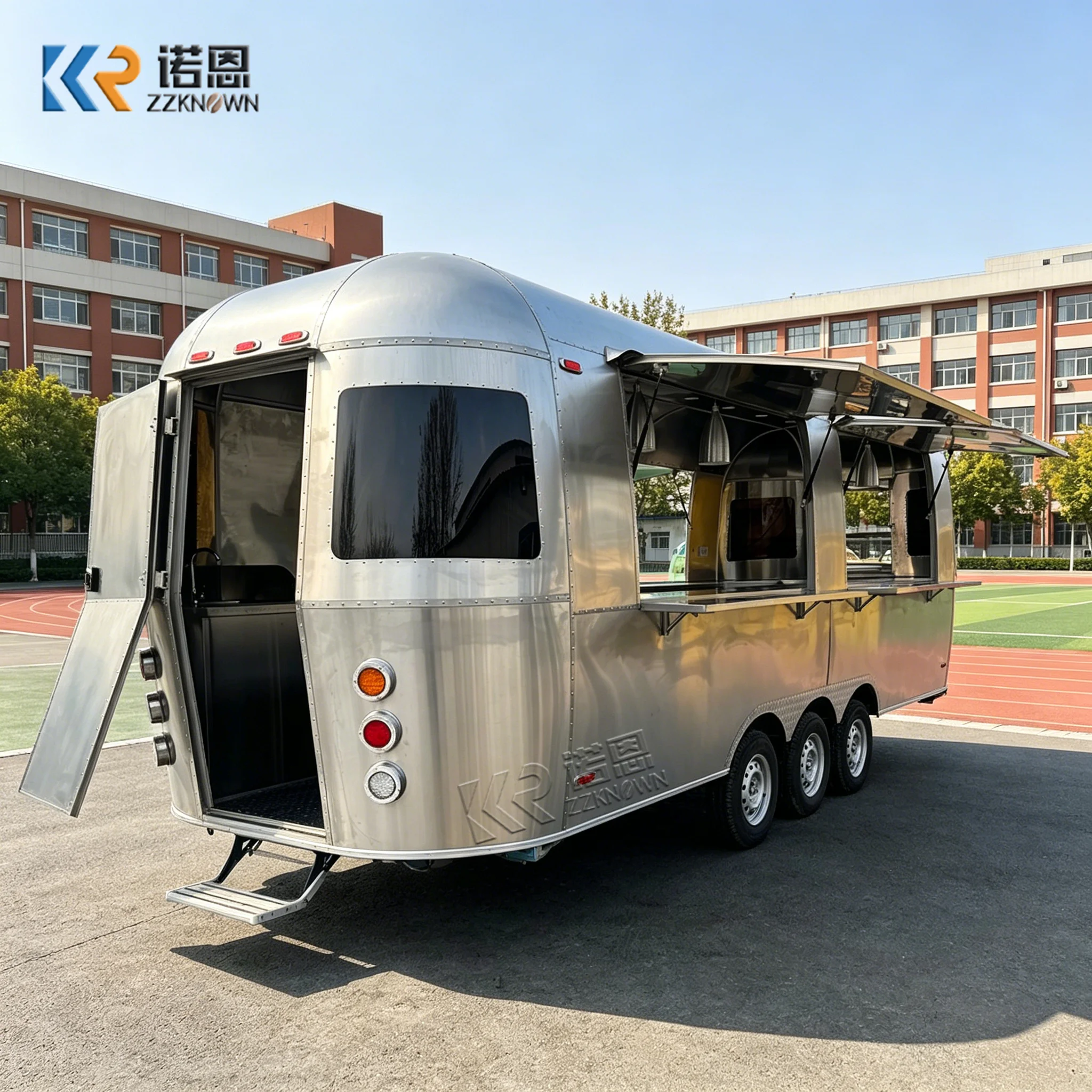 Mobile Gourmet Food Truck Pizza Trailer Hot Dog Snack Cart Mobile Kitchen Food Trailer With Complete Kitchen Setup