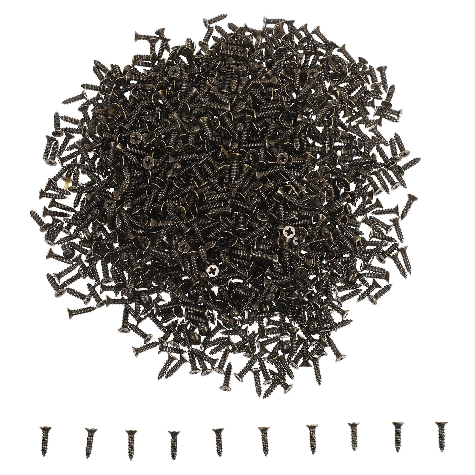 

900Pcs Vintage Style Electric Guitar Bass Pick Guard Screws Self-Tapping Mounting Screws Scratch Plate for Guitar Accessories