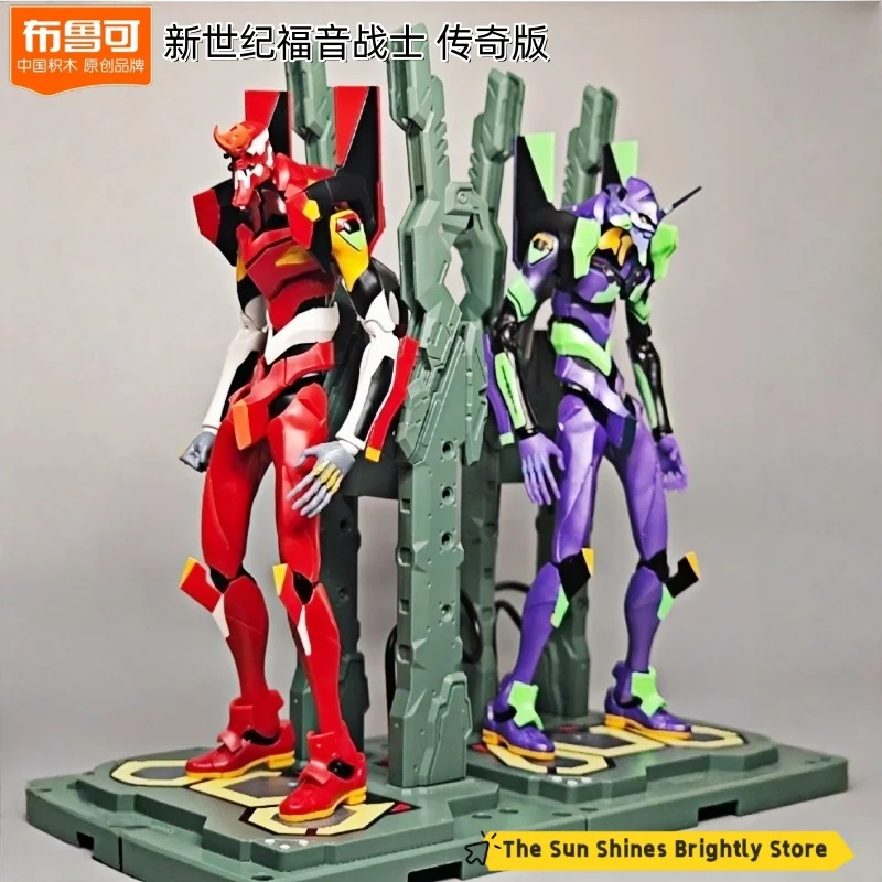 

Blokees Neon Genesis Evangelion EVA01 комплект моделей аниме светятся в темноте здание аниме игрушка орнамент подарок на день рождения индивидуальная фигурка