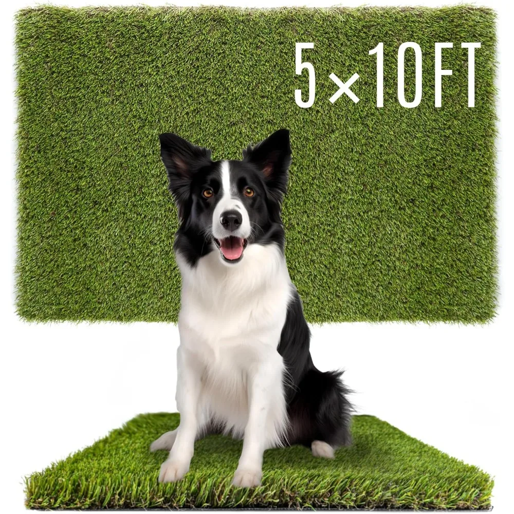 Dog Grass Pads 5 x 10 FT in Artificial Grass Pee Pads for Dogs Potty Fake Grass Rug Turf Mat for Dogs Training Indoor Outdoor