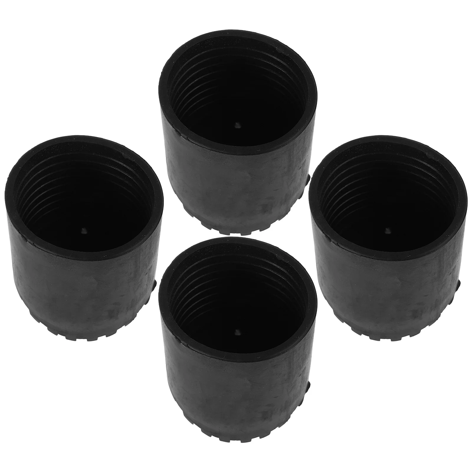 4pcs Feet Covers Rubber Ladder Pads Non-Slip For Extension Telescoping Step Ladders Replacement Parts Ladder Floor Protection