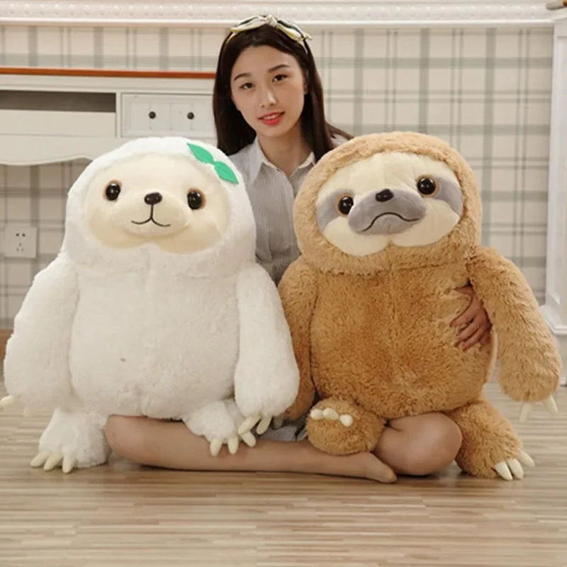 Cute Sloth Plush Toy para crianças, Crazy Animal City, filme de anime, bichos de pelúcia, boneca fofa, brinquedos kawaii para menina, presentes, 40cm, 50cm, quente