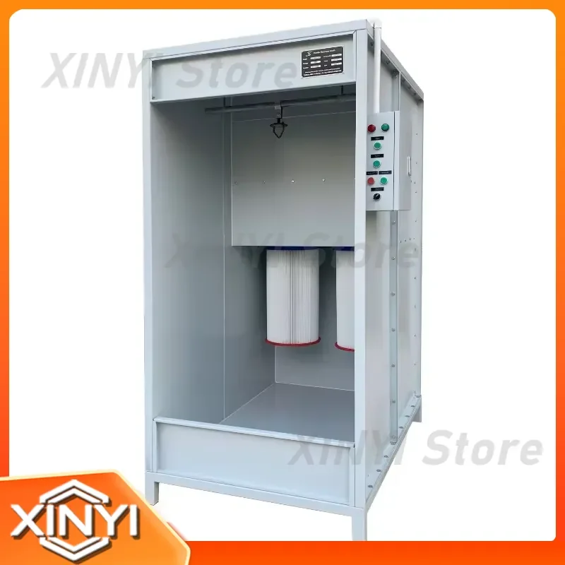 2 Filter Recycling Powder Coating Spray Room Metal Wheel Rim Workpiece Electrostatic Spray Room