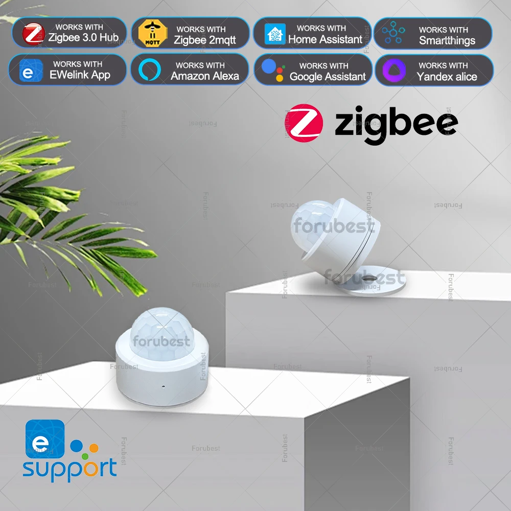 

Zigbee PIR датчик движения человеческого тела беспроводной инфракрасный детектор умный дом поддержка безопасности Alexa Home Assistant Ewelink