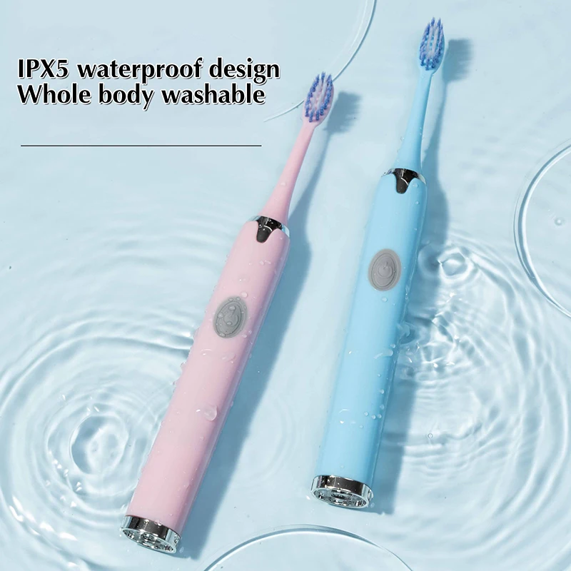1 Pcs Electric Toothbrush High Frequency Cleaning Toothbrush Waterproof USB Charging Battery Endurance Electric Toothbrush