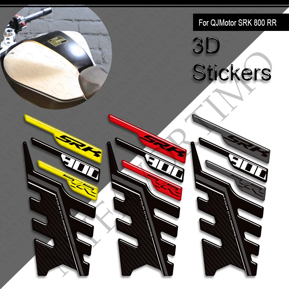 Motocicleta para qjmotor srk gsr 800 rr srk800rr tanque almofada tampa apertos kit de óleo combustível gás joelho carenagem fender cobre proteção adesivo