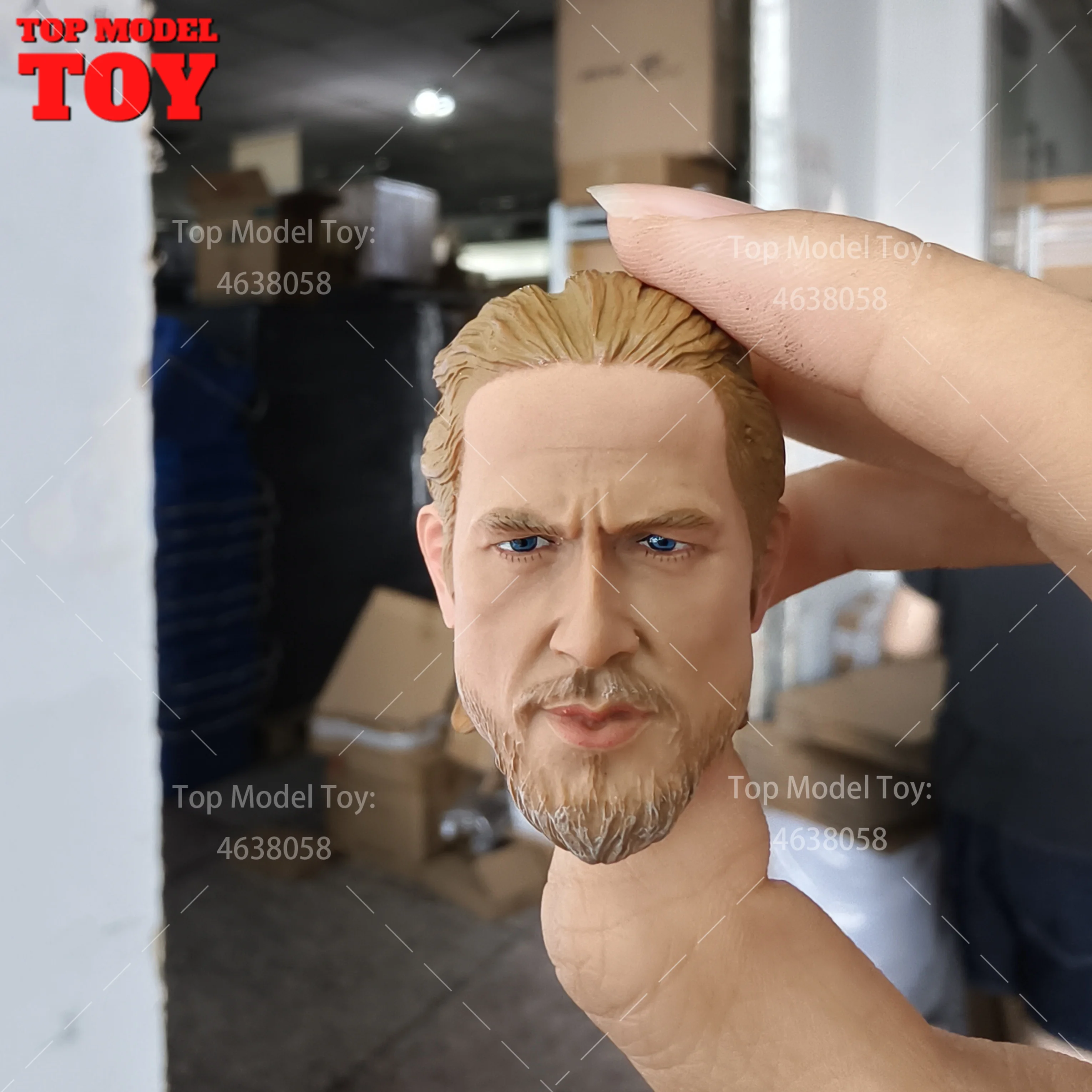 

1/6 Scale SCharlie Hunnam Head Sculpt PVC Male Soldier Head Carving Model for 12'' Male Soldier Action Figure Body Dolls