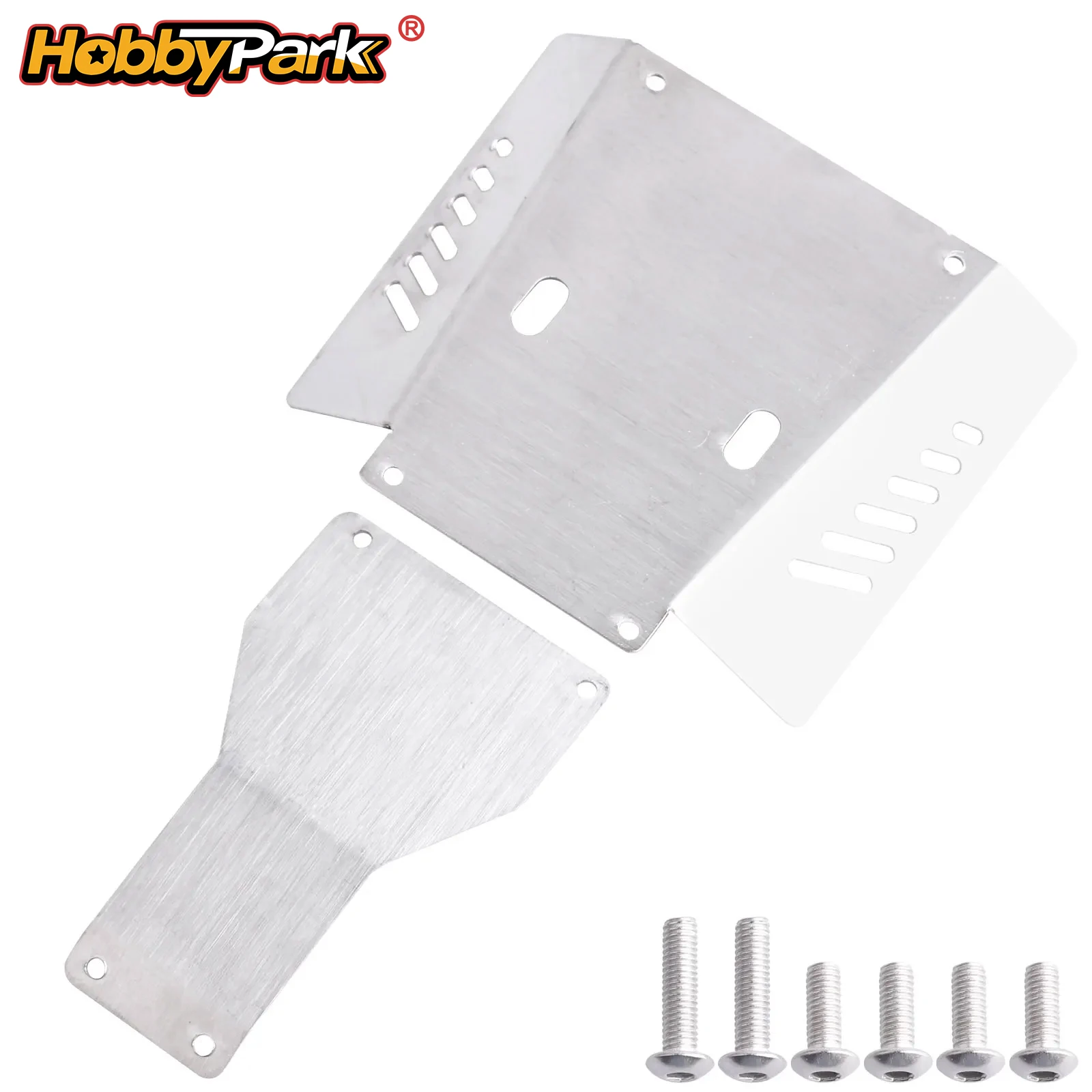 HobbyPark Edelstahl-Chassis-Schutzplatte, Rahmenschutzpanzerung für Tamiya CC01 Upgrades