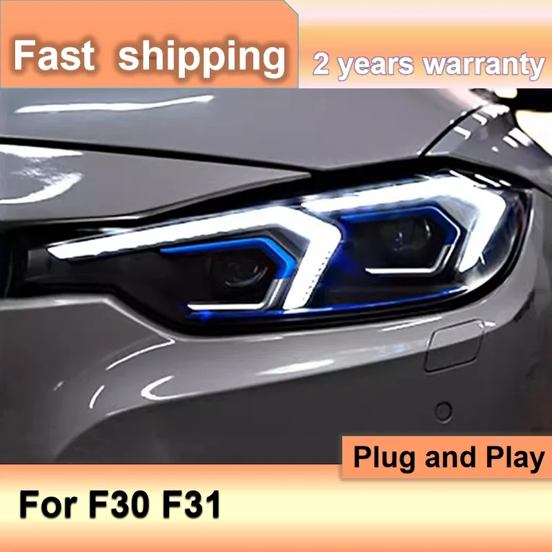 Car Accessories for BMW F31 Head Lights 2013-2018 F30 Headlight DRL Turn Signal High Beam Projector Lens