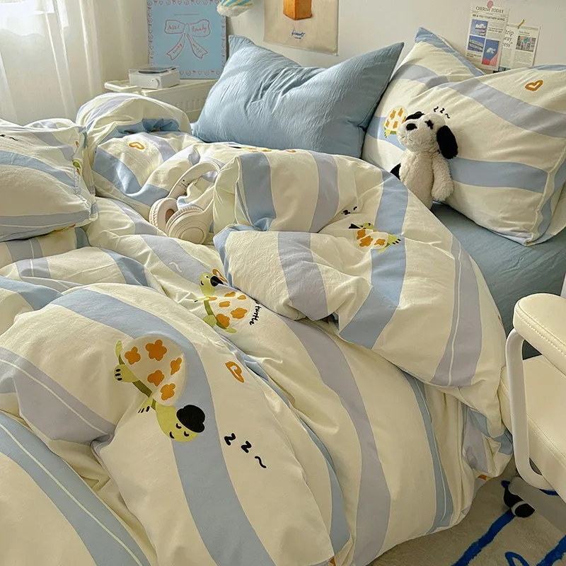 

Комплект постельного белья с изображением черепахи, высококачественный домашний текстиль, 1,5/1,8 м, хлопковое одеяло, пододеяльник, домашний декор, постельное белье