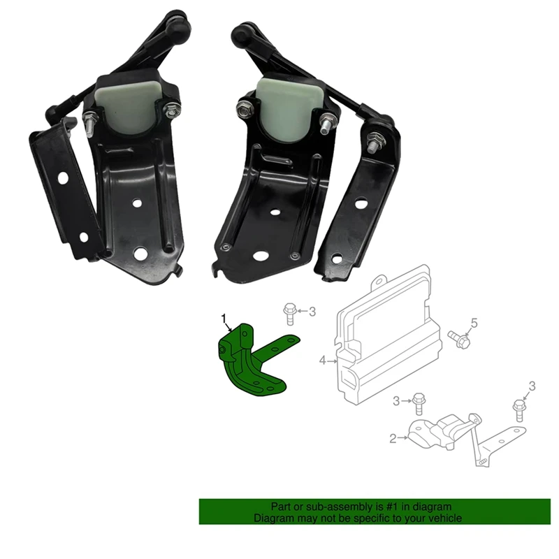 Super Sale 1Pair Front Headlight Level Sensor F2GZ3C097B F2GZ-3C097-C for Ford Edge 15-25 Lincoln MKX 16-18 Body Height Sensor