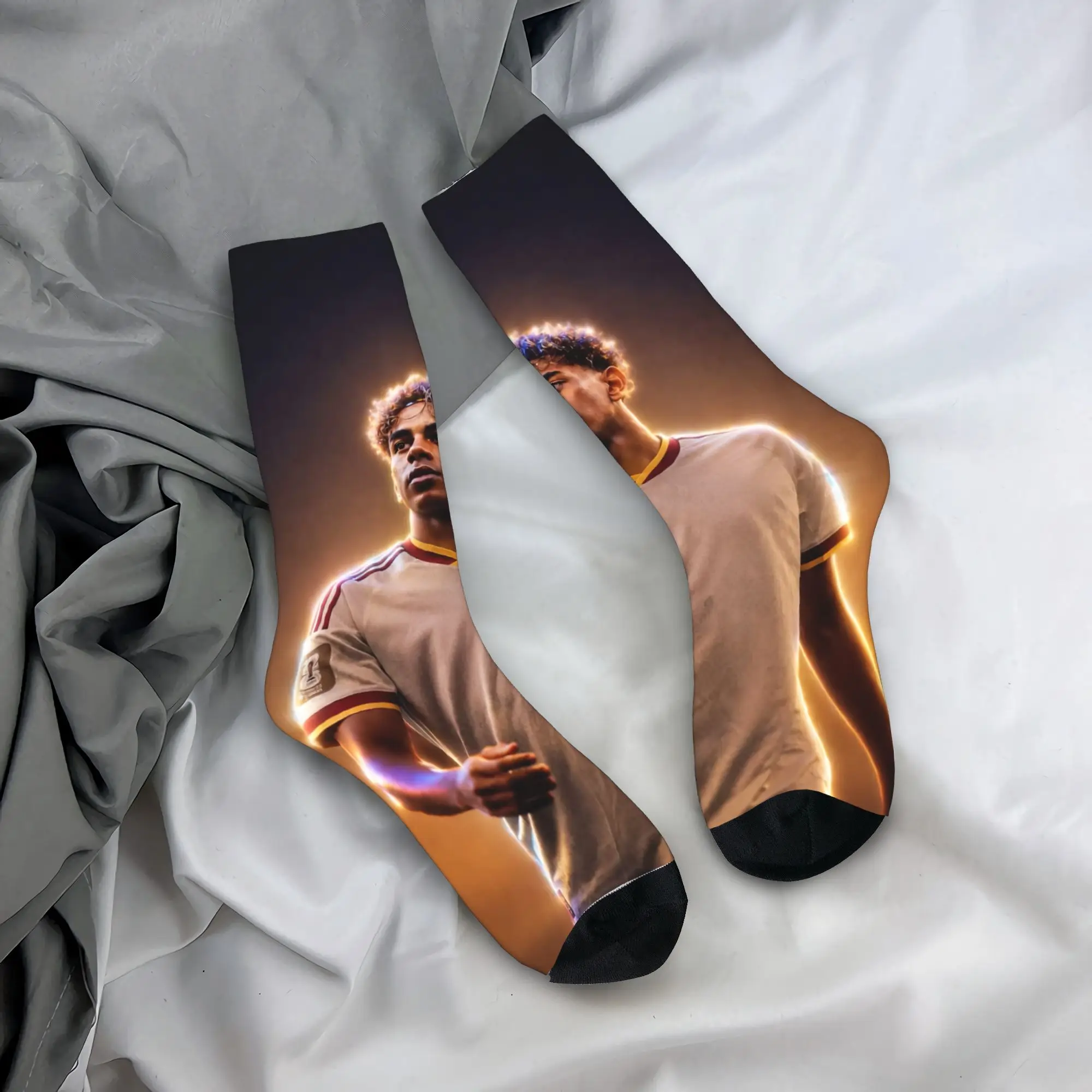 Lamine Y-Yamal Football Soccer Socks Men's Women's Fashion  Socks Harajuku Spring Summer Autumn Winter Middle Tube Socks