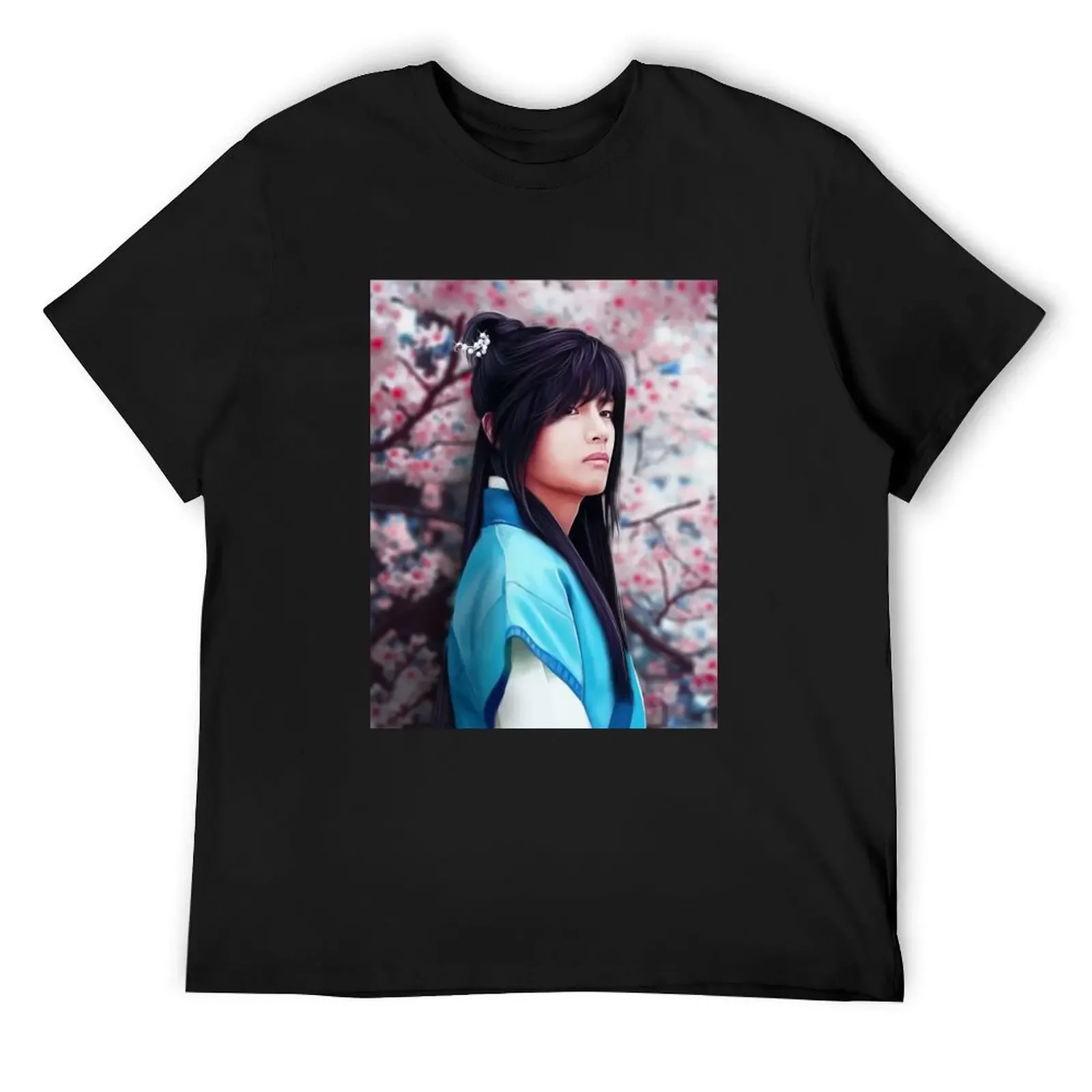 Футболка Hwarang Taehyung Art от AriNira, летний топ, мужская футболка с рисунком Футболка Hwarang Taehyung Art от AriNira, летний топ, мужская футболка с рисунком