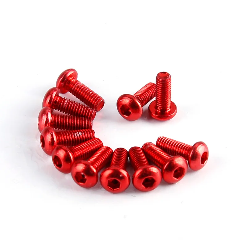 20pcs 7075 M3 Screw M3*6 M3*8 M3*10 M3*12 6mm 8mm 10mm Aerospace Aluminum Alloy Hexagonal Screws SHCS for FPV RC Quadcopter