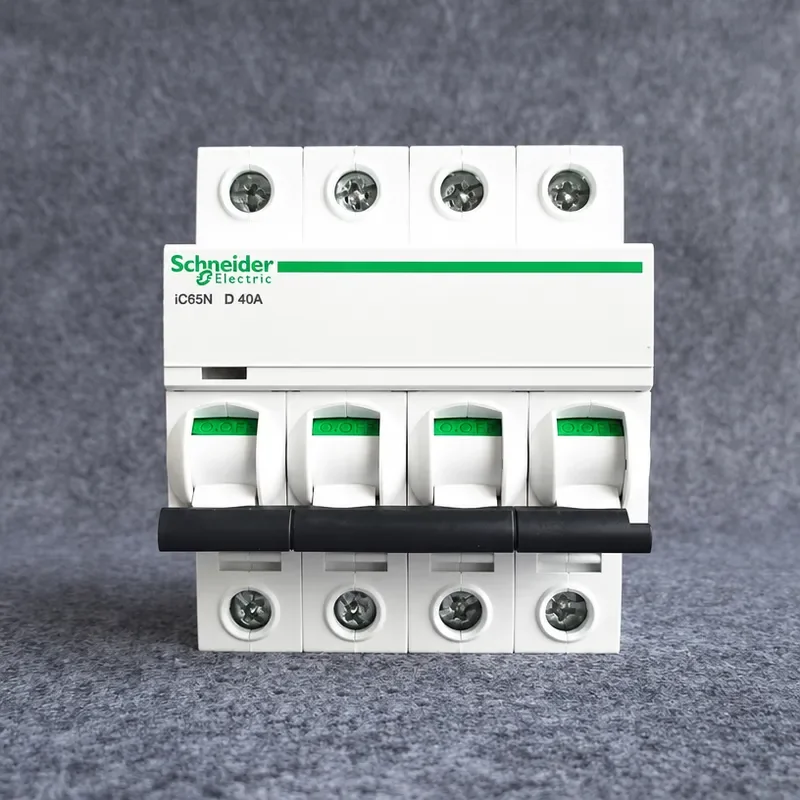 Original Schneider Voltage Protector IC65N 4P D 1A 2A 3A 4A10A 16A 20A 25A 32A 40A 63A Electric Circuit Breaker Din Rail