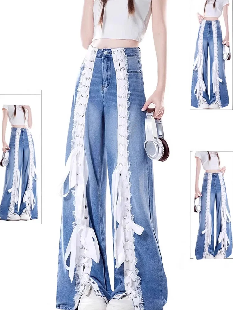 y2k Patchwork Wide Leg pants XU グランジ 完売品 S8e444d28e0954386ad0c6f1cfc182