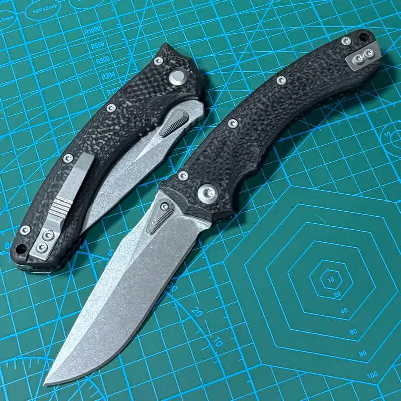 

Lism Store Amphibian RAM-LOK Manual Folding Knife 3.62" M390MK Plain Blade, Carbon Fiber Handles