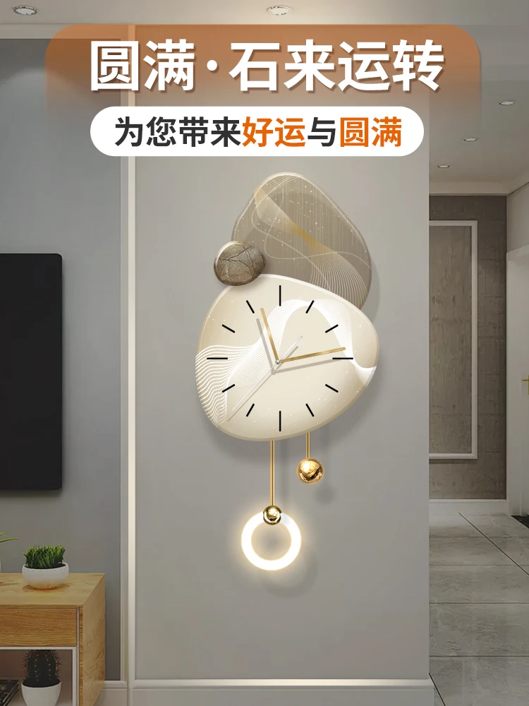 

Время поставляется и ходит, декоративная роспись для гостиной с часами, ТВ-фон, стена