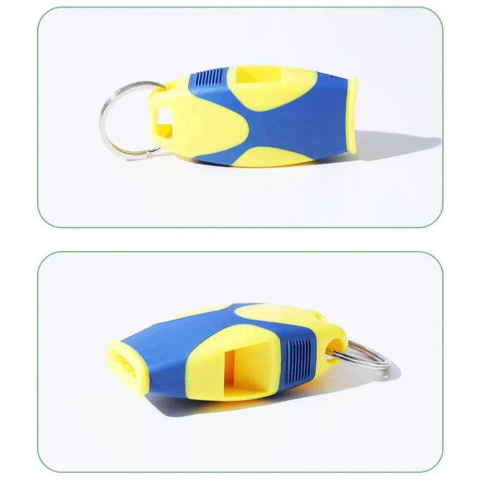 Professional Referee Whistles Cheerleading Tool Bicolor Classic Fish Mouth Whistle ABS Loudest Seedless Whistle Survival