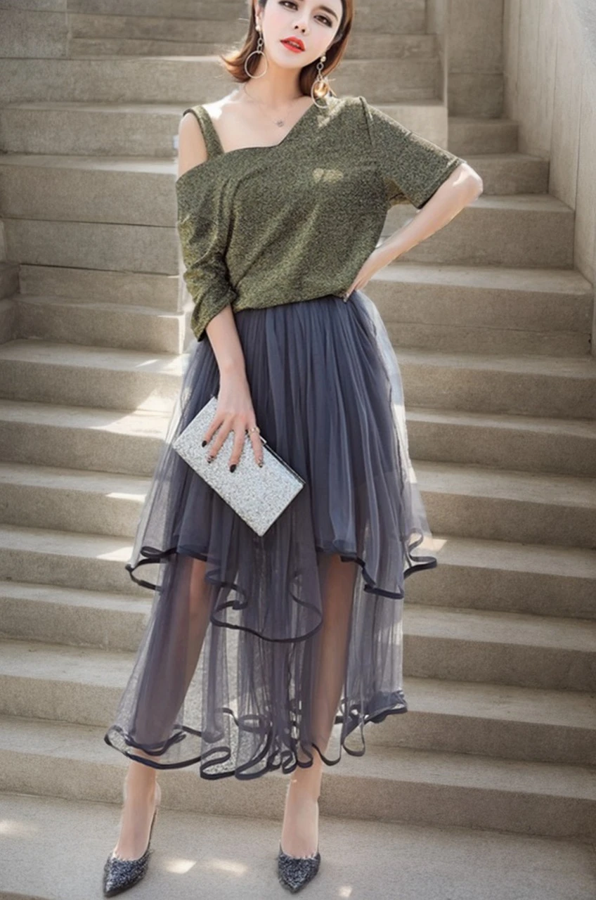 

Женская нерегулярная нижняя юбка, многослойная тюлевая лента с краями, юбки-пачки с эластичной резинкой на талии, высокая низкая полуюбка, карнавальное платье для выпускного вечера, декор