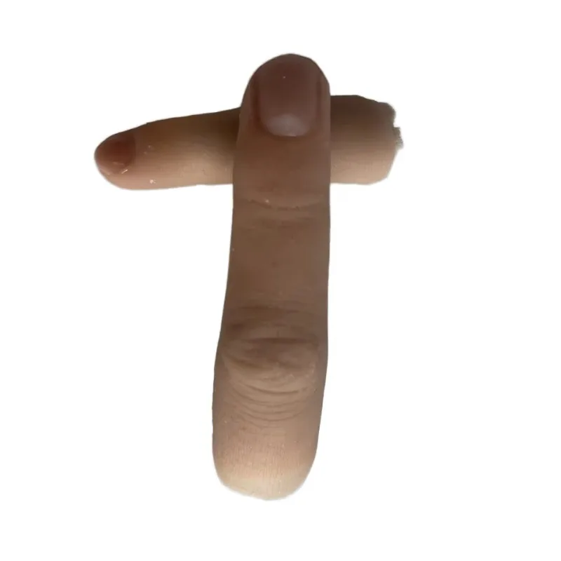 Customizable silicone finger prostheses, cosmetic implants and interventional materials