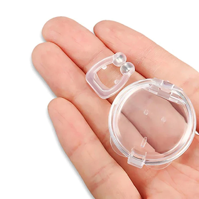 Noseclip Silikon Manyetik Horlama Tutucu Mini Taşınabilir Ve Kolay Yumuşak Havalandırma Burun Mandalı Fizik Tedavi