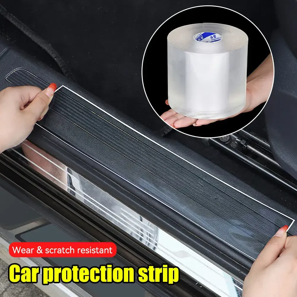 Transparent Sticker For Car Door Edge Protector Door Sill Anti Scratch Stickers Car Protective Film Waterproof Exterior Parts