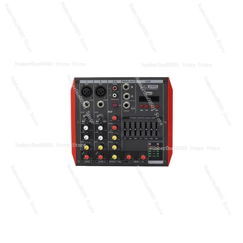 4/6/8/12/Mini Bluetooth effect mixer Pure table Small performance Stage Conference Household phantom power supply