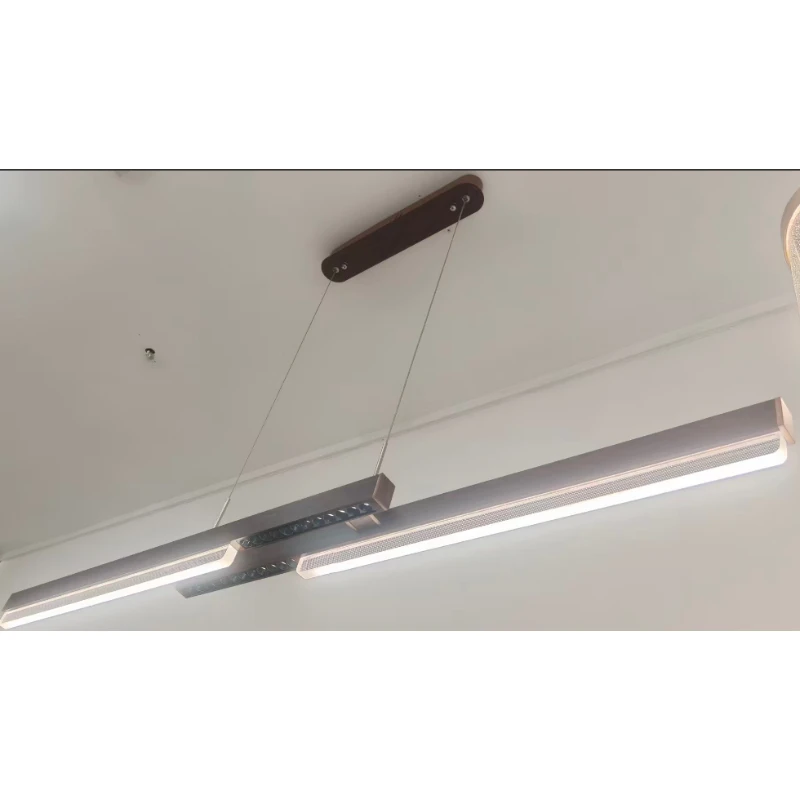 Modern Minimalist Long Strip LED Pendant Light Indoor Living Room Dining Room Front Desk Designer Light Luxury Lighting Fixtures